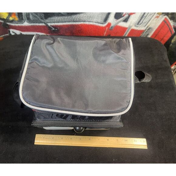 The Original‎ Koozie Red & Black LUNCH BOX COOLER With AM FM RADIO Musicooler - Picture 8 of 9